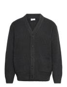 Heavy Lambswool Look Cardigan Lindbergh Grey