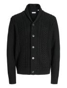 Jjpaul Knit Shawl Cardigan Jack & J S Black