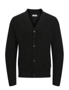Jjconnor Knit V-Neck Cardigan Jack & J S Black