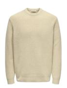 Onsjim Rlx Merino Crew Knit ONLY & SONS Cream