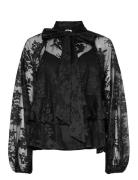 Yaslacilla Ls Lace Top - Show YAS Black
