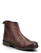Biadanelle Ankle Boot Smooth Leather Bianco Brown