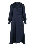 Vienna Ravenna Ankle Wrap Dress-Noos/Dc Vila Navy