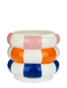 Keramisk Urtepotteskjuler Flyder, Flerfarvet 14,5 Cm Balvi Patterned