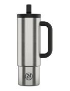 Straw Cup 800 Ml - Brushed Steel 24bottles Silver