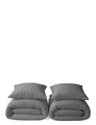 2 X Bedlinen Set - Extra Length The Organic Company Grey