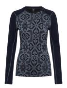 W Lifa Merino Midw Gra Crew Helly Hansen Navy