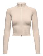 Shape Seamless Zip Jacket Aim´n Cream