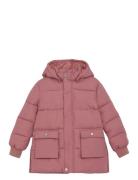 Quilted Long Jacket Minymo Pink