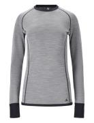 Brandi W Merino Wool Baselayer Top Whistler Grey