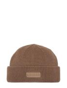 Patch Chunky Rib Docker Beanie Calvin Klein Brown