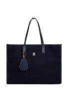 Th City Large Tote Melton Tommy Hilfiger Navy