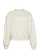 A- Logo Emb French Terry Crewnec Calvin Klein Cream