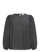 Kcviva Blouse Kaffe Curve Grey