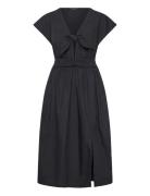 Barletta Poplin Tie Midi Dress French Connection Navy