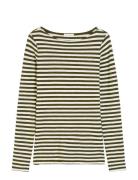 T-Shirts Long Sleeve Marc O'Polo Khaki