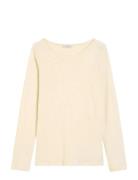 T-Shirts Long Sleeve Marc O'Polo Cream
