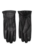 Classic Pebble Leather Gloves Calvin Klein Black