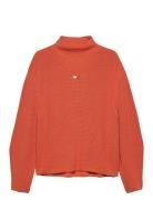 Tjw Mockneck Badge Sweater Tommy Jeans Orange