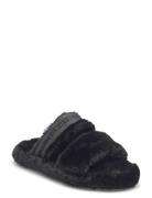 Hilfiger Fur Slipper Tommy Hilfiger Black