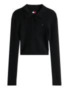 Tjw Essential Polo Ls Sweater Tommy Jeans Navy