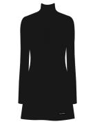 Ls Scuba Fit And Flare Dress Calvin Klein Jeans Black