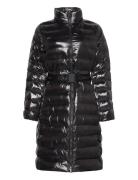 Belted Lightweight Long Puffer Calvin Klein Brown