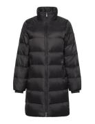 Long Down Jacket With Fur Calvin Klein Black