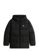Tjw Hooded Midi Puffer Jacket Tommy Jeans Black