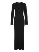 Nautico Knit Maxi Dress Bardot Black