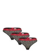 Triple Thong Lace HUGO Black