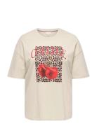 Carkourtney Life Ss O-Neck Reg Tee Jrs ONLY Carmakoma Cream