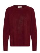 Fqgrsevalin-Pullover FREE/QUENT Burgundy