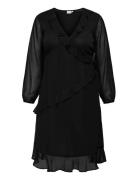 Carindigo Life Ls Calf Dress Aop Bf ONLY Carmakoma Black