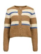 Objgalia L/S Re Knit Cardigan Noos Object Beige