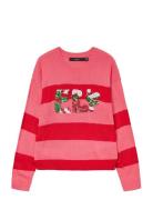 Vmelf Ls O-Neck Pullover Xmas Vero Moda Pink