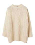 Chunky Cable Knit Sweater Lexington Clothing Cream
