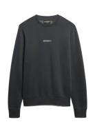 Micro Logo Crew Superdry Grey