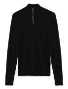 Ecovero Half Zip L/S Knit Lindbergh Black
