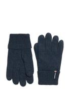 Essential Logo Knitted Gloves Superdry Navy