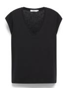 Cc Heart Basic V-Neck T-Shirt Coster Copenhagen Black