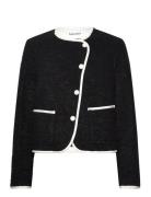Nylah Wool Blend Jacket Malina Black