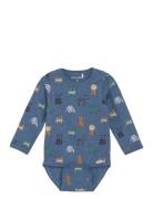 Body Ls Aop Minymo Blue