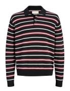Jorargos Knit Stripe Polo Styd Aw25 Jack & J S Patterned