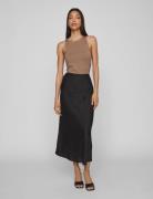 Viellette Hw Midi Skirt - Noos Vila Black