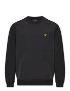 Half Raglan Hybrid Sweatshirt Lyle & Scott Black