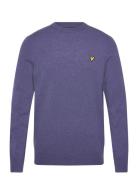 Lambswool Blend Crew Neck Jumper Lyle & Scott Purple
