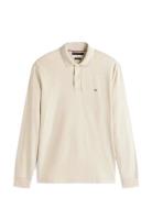 L/S Liquid Cotton Reg Polo Tommy Hilfiger Beige