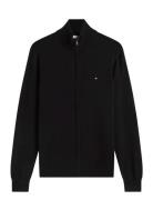 Essential Cotton Zip Thru Tommy Hilfiger Black
