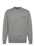 Small Crest Outline Crew Neck Tommy Hilfiger Grey